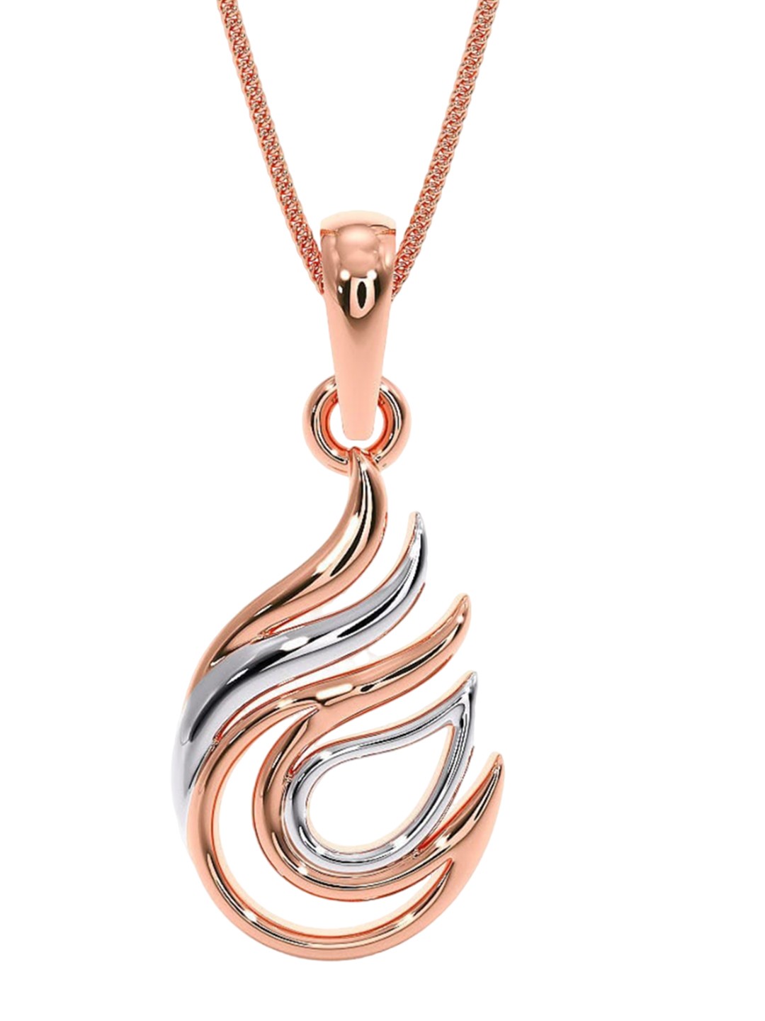 

CANDERE A KALYAN JEWELLERS COMPANY BIS Hallmark 14KT Rose Gold Pendant- 0.64gm