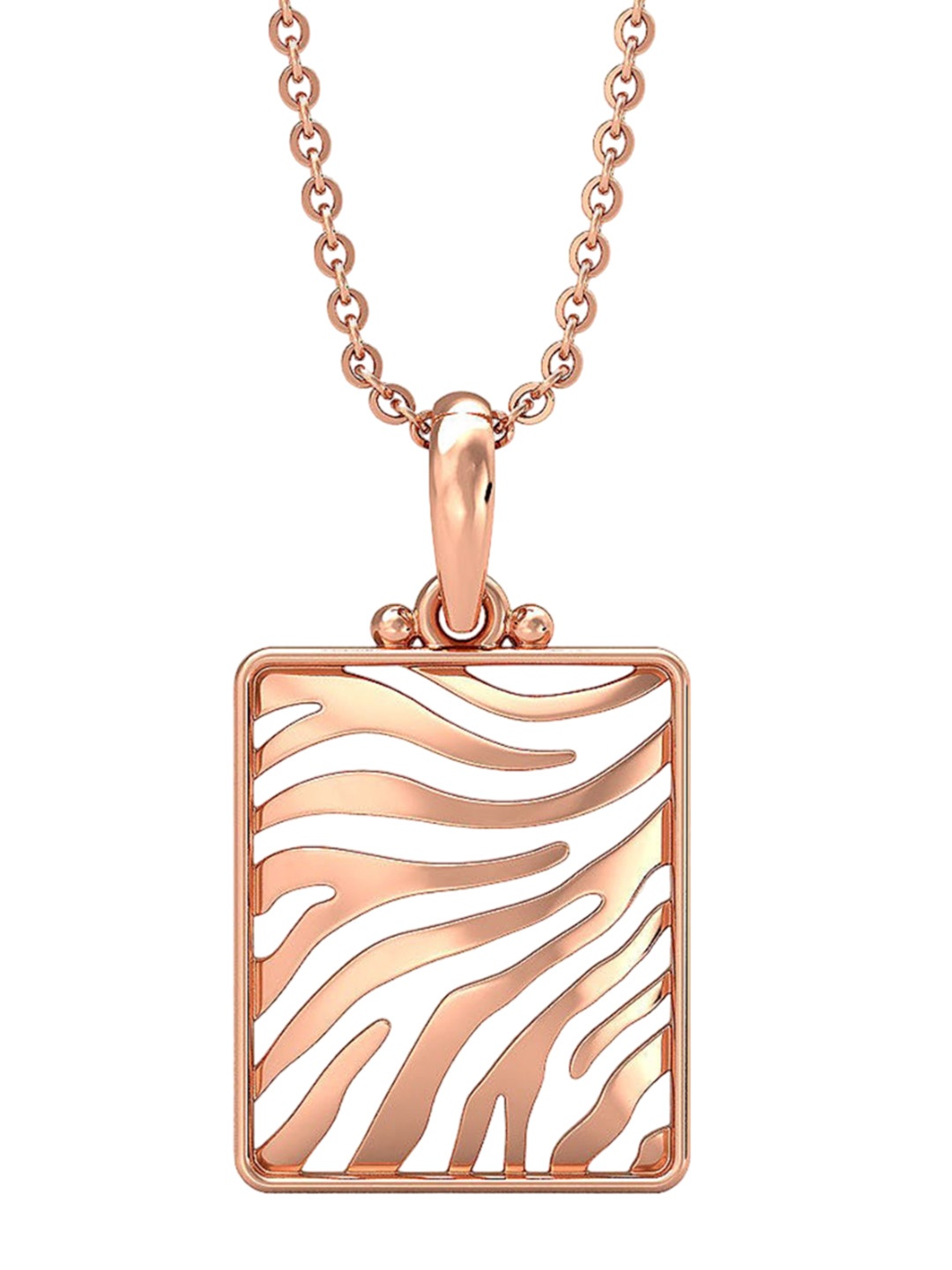 

CANDERE A KALYAN JEWELLERS COMPANY 14KT (585) BIS Hallmark Rose Gold Pendant-1.02gm