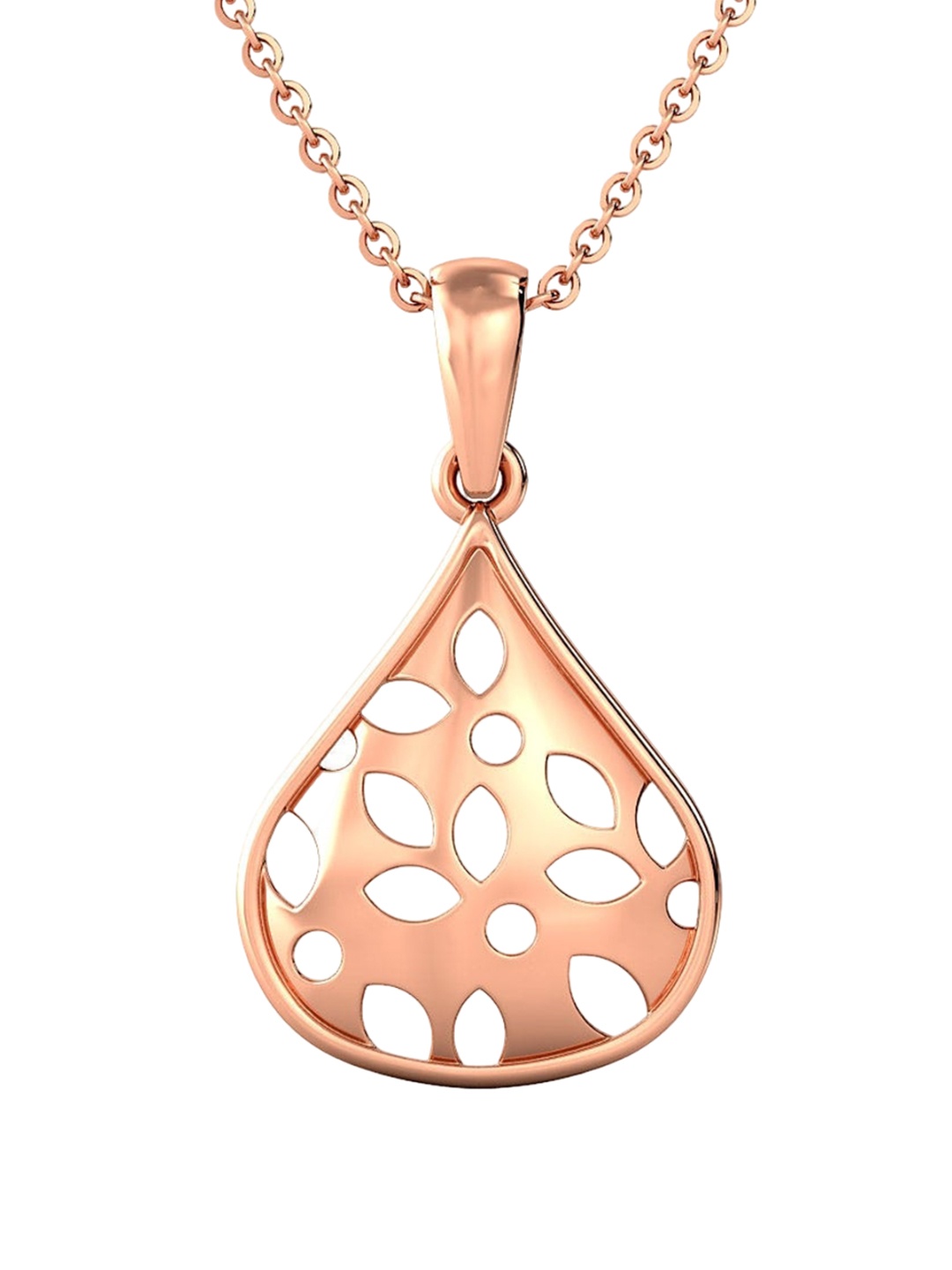 

CANDERE A KALYAN JEWELLERS COMPANY BIS Hallmark 14KT Rose Gold Pendant-1.02gm