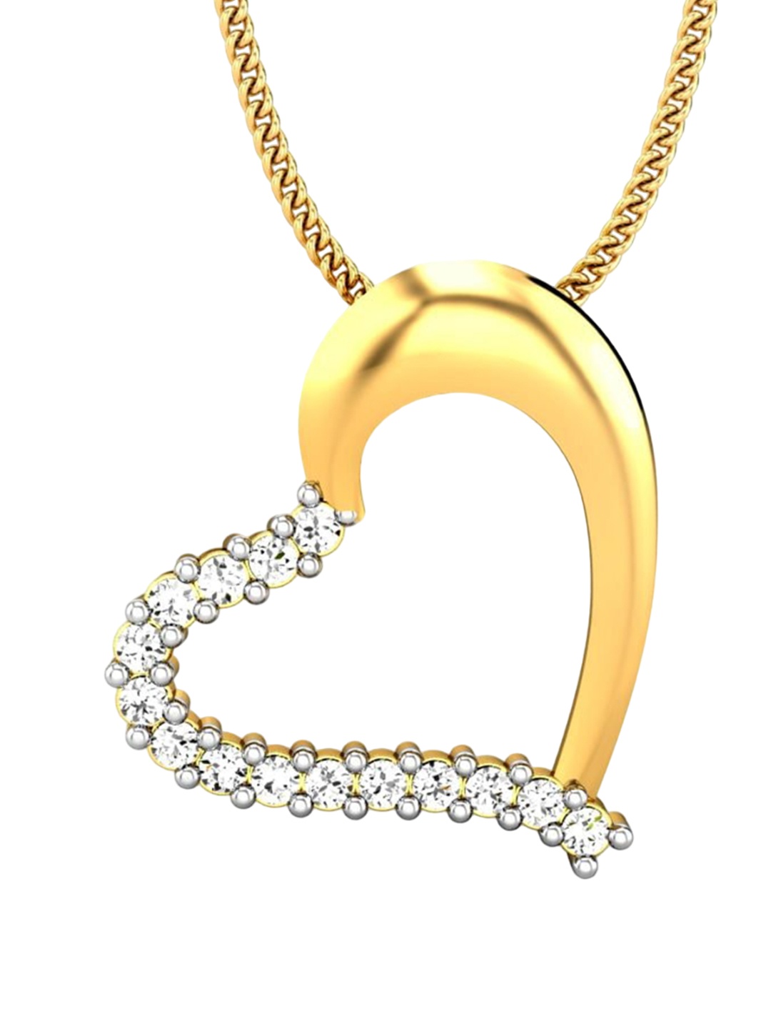

CANDERE A KALYAN JEWELLERS COMPANY BIS Hallmark 18KT Gold Pendant-1.3gm