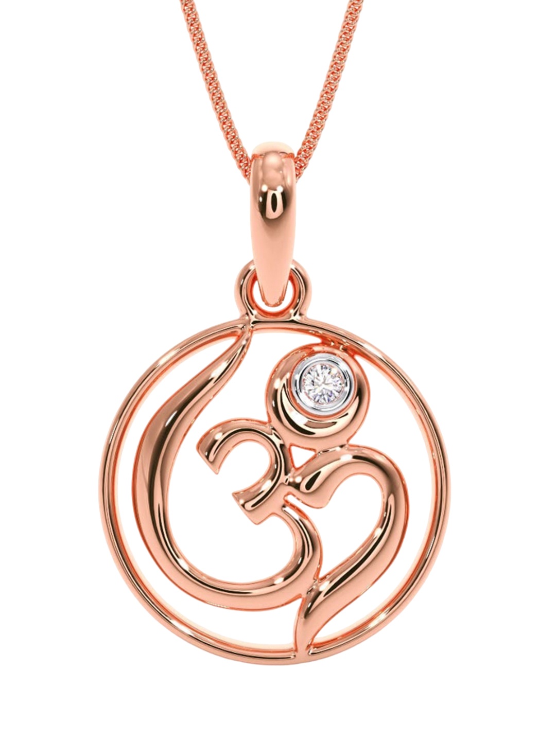 

CANDERE A KALYAN JEWELLERS COMPANY BIS Hallmark 18KT Rose Gold Pendant-1.11gm