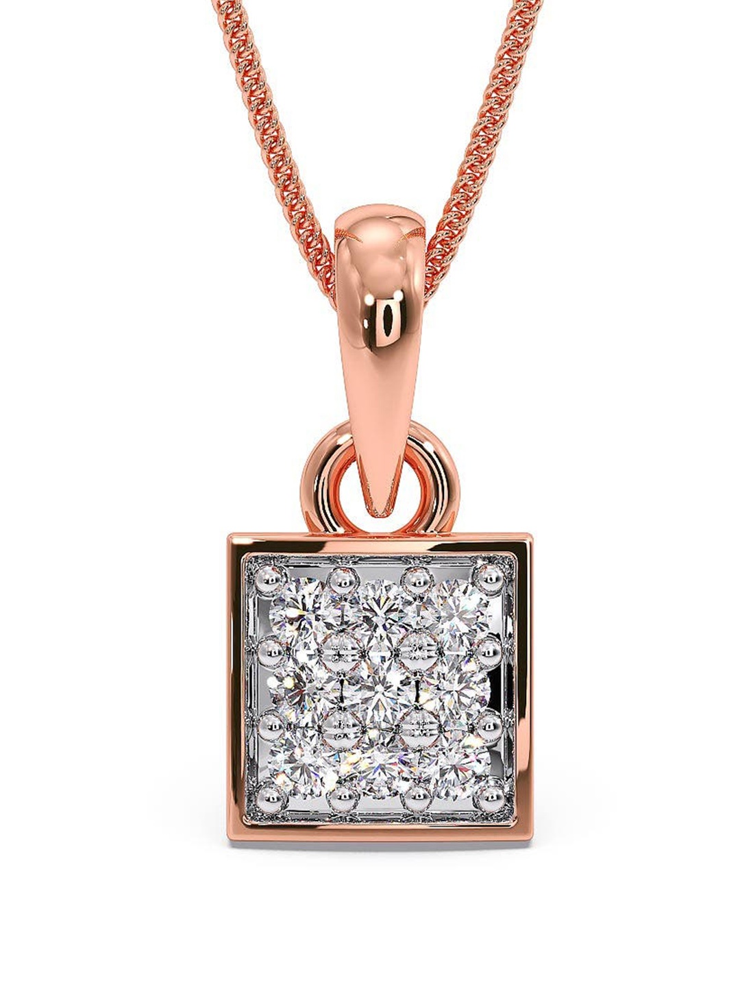 

CANDERE A KALYAN JEWELLERS COMPANY BIS Hallmark 18KT Rose Gold Pendant-0.55gm
