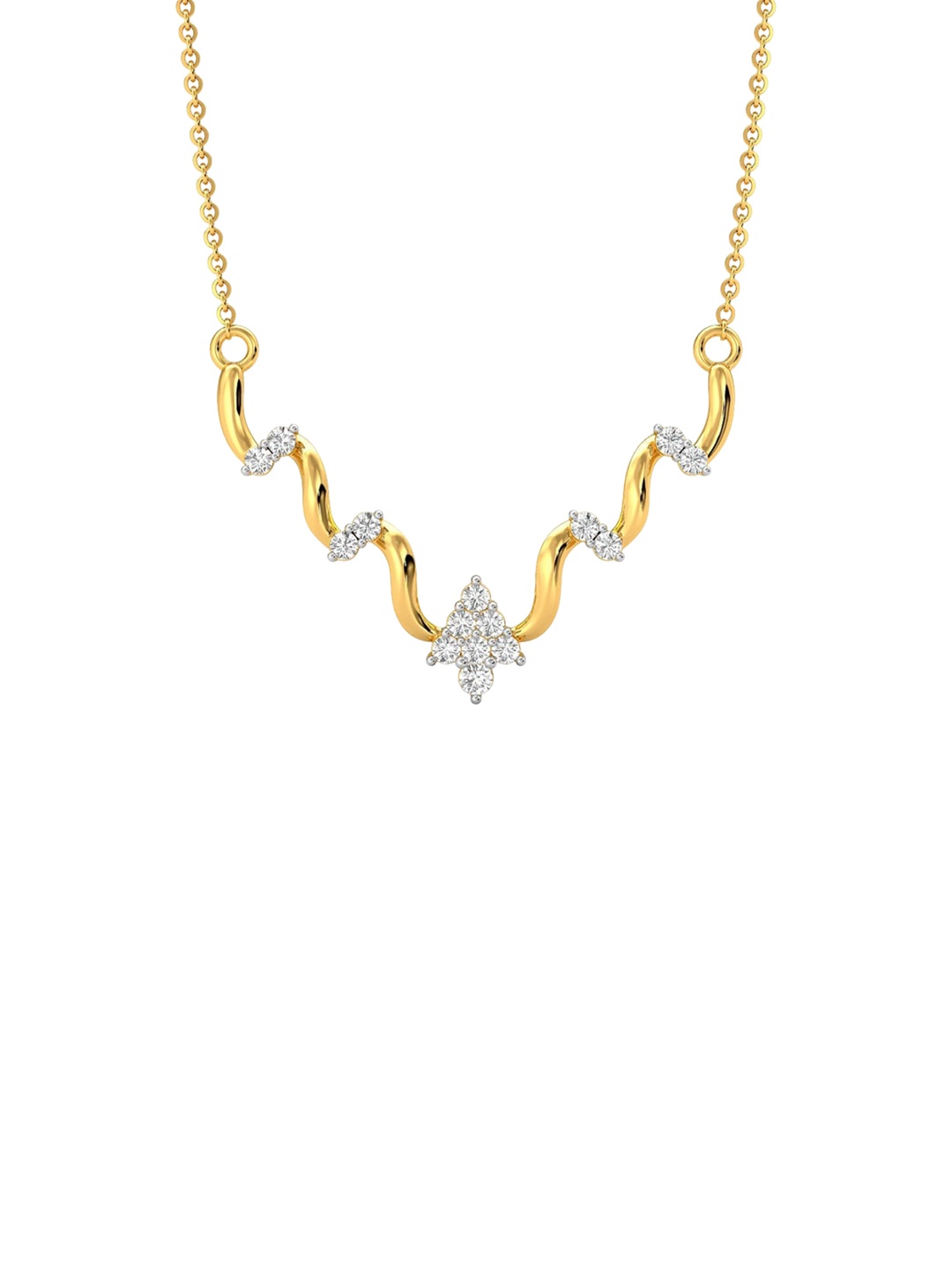 

CANDERE A KALYAN JEWELLERS COMPANY BIS Hallmark 18KT Gold Pendant-1.16gm