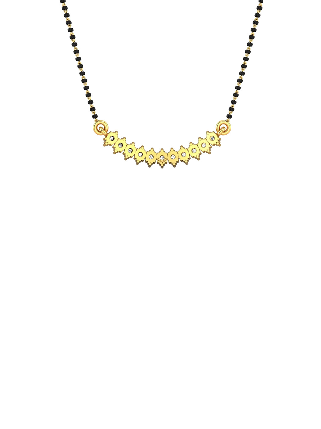 

CANDERE A KALYAN JEWELLERS COMPANY 22KT (916) Gold CZ-Studded Tanmaniya Pendant-2.06 gm