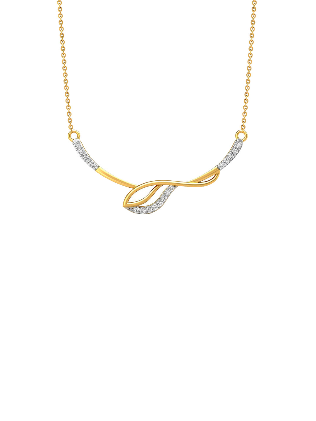 

CANDERE A KALYAN JEWELLERS COMPANY BIS Hallmark 18KT Gold Pendant-1.4gm