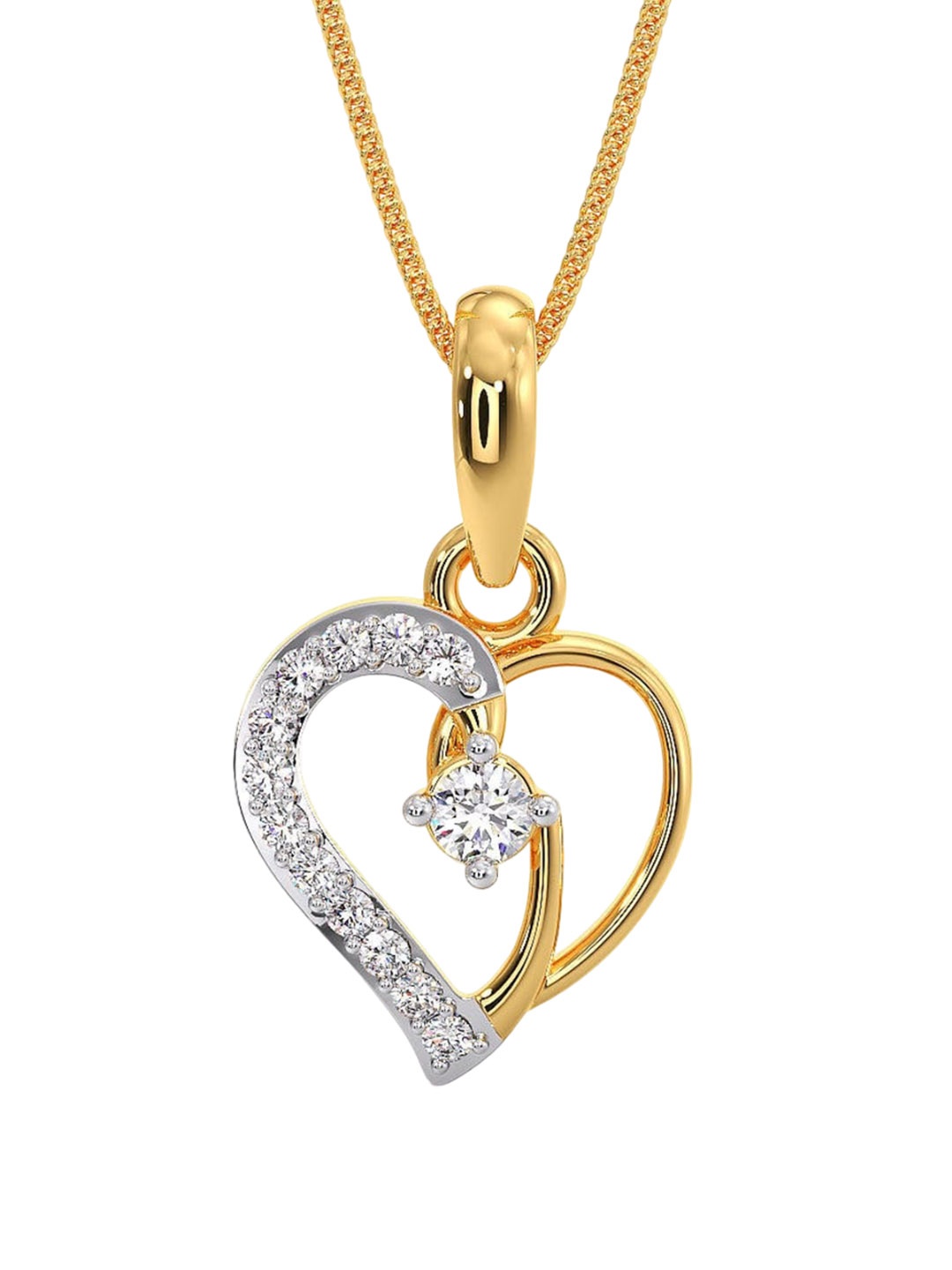 

CANDERE A KALYAN JEWELLERS COMPANY BIS Hallmark 14KT Gold Pendant-0.59gm