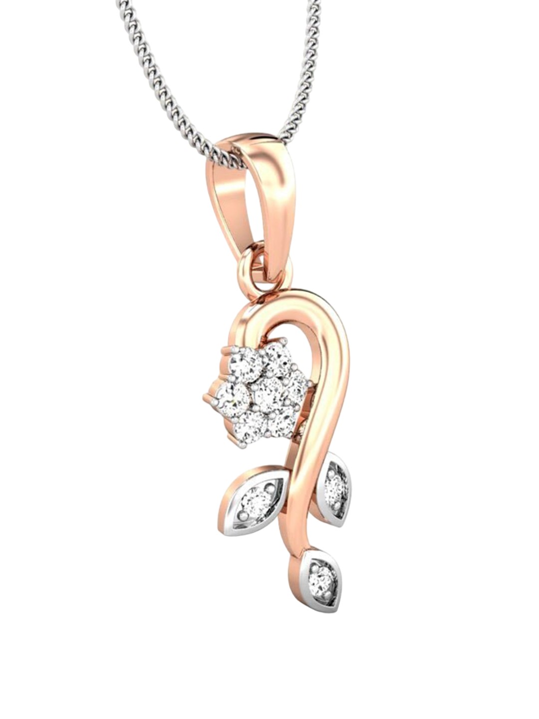 

CANDERE A KALYAN JEWELLERS COMPANY BIS Hallmark 14KT Rose Gold Pendant-1.01gm