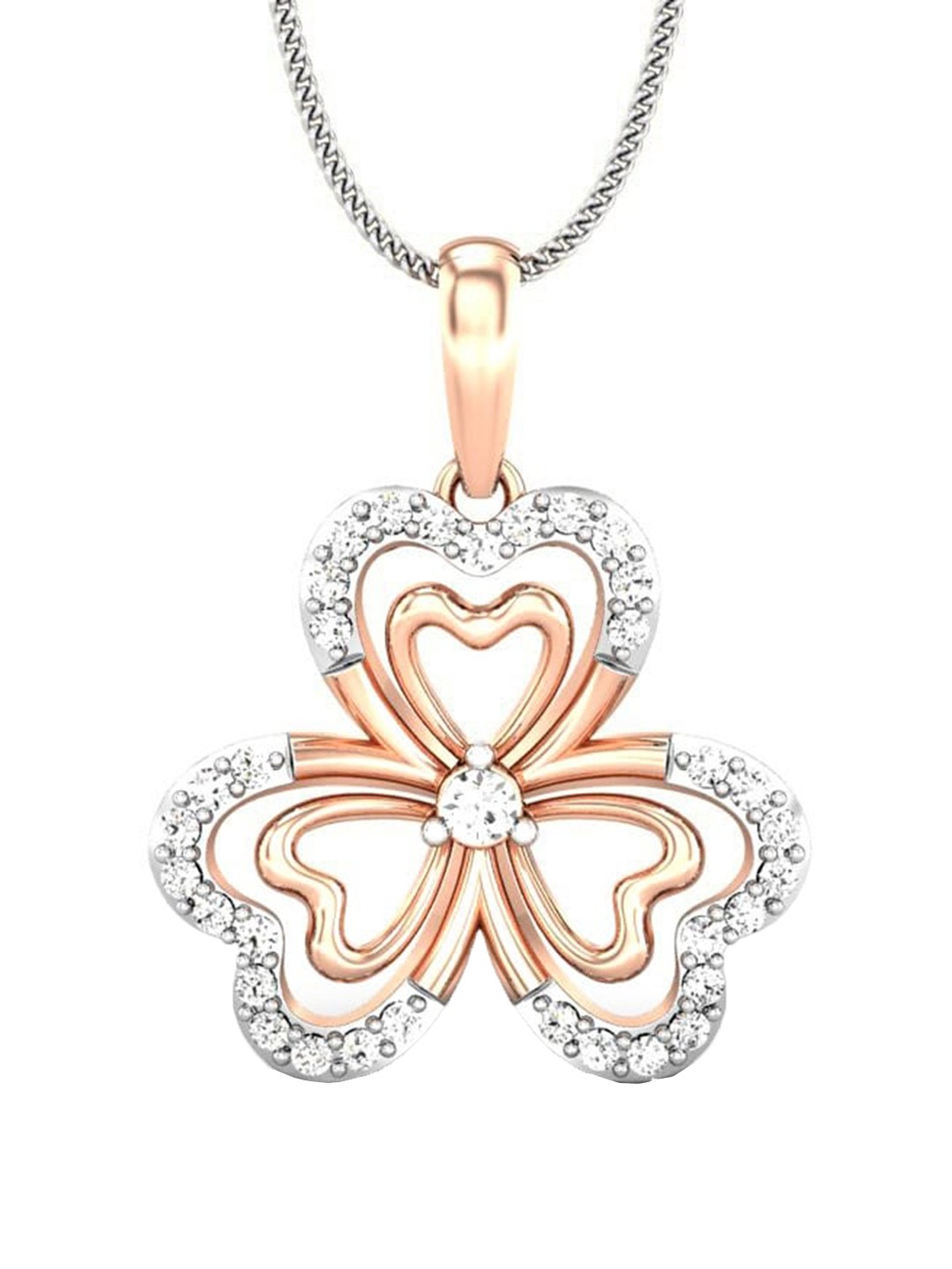

CANDERE A KALYAN JEWELLERS COMPANY BIS Hallmark 18KT Rose Gold Pendant-1.71gm