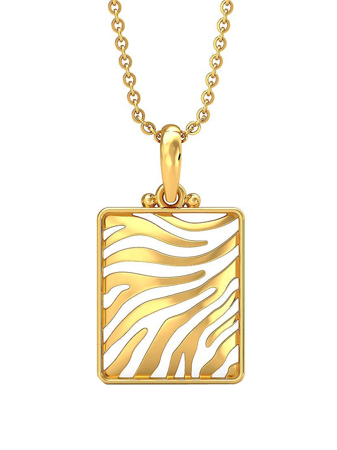

CANDERE A KALYAN JEWELLERS COMPANY 14KT (585) BIS Hallmark Gold Pendant-1.02 gm