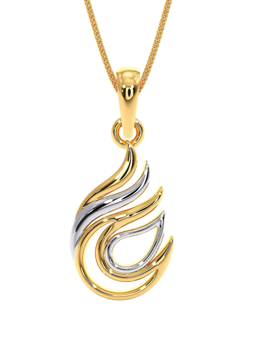 

CANDERE A KALYAN JEWELLERS COMPANY BIS Hallmark 18KT Gold Pendant-0.75gm