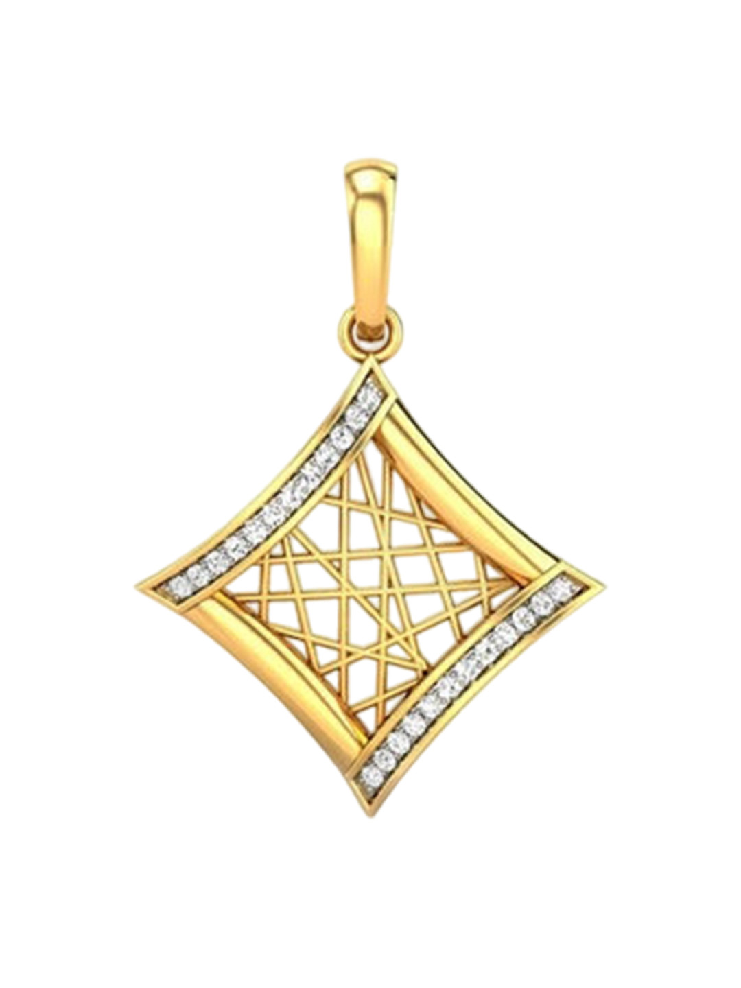 

CANDERE A KALYAN JEWELLERS COMPANY BIS Hallmark 18KT (750) Gold Diamond Pendant-3.0gm