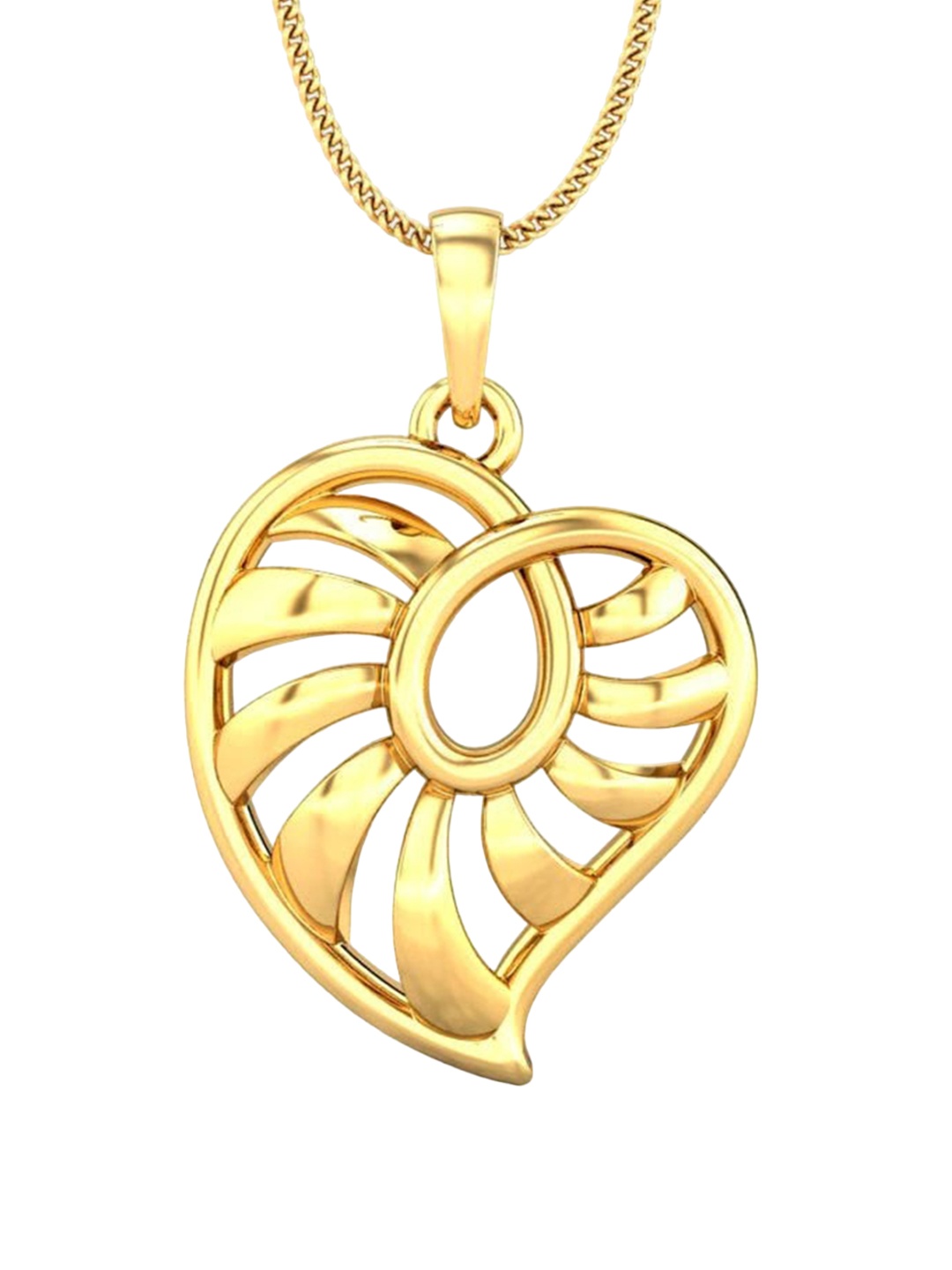

CANDERE A KALYAN JEWELLERS COMPANY 18KT (750) BIS Hallmark Gold Pendant-1.11gm