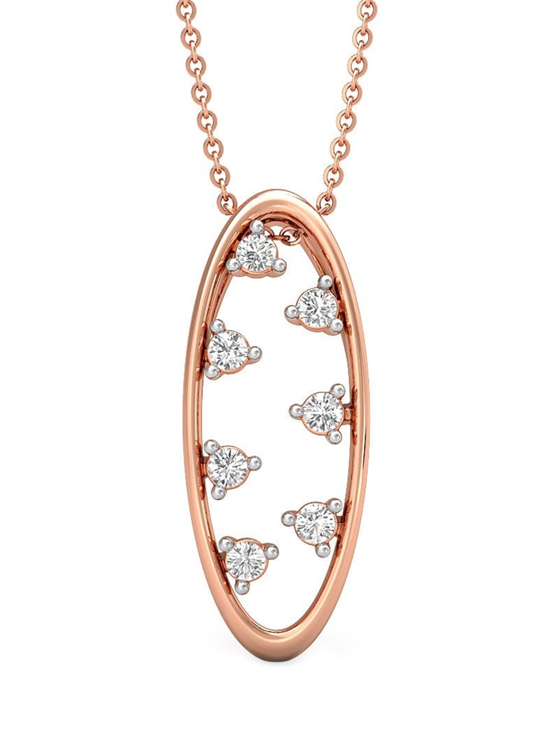

CANDERE A KALYAN JEWELLERS COMPANY BIS Hallmark 18KT Rose Gold Pendant-0.6gm