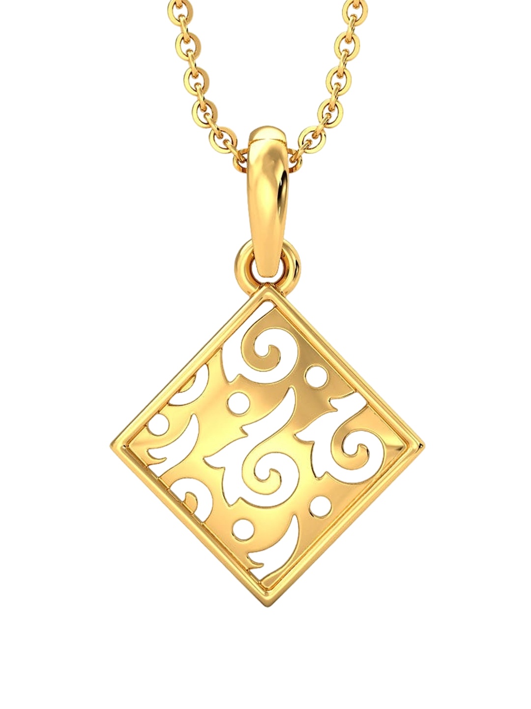 

CANDERE A KALYAN JEWELLERS COMPANY BIS Hallmark 18KT Gold Pendant-0.85gm