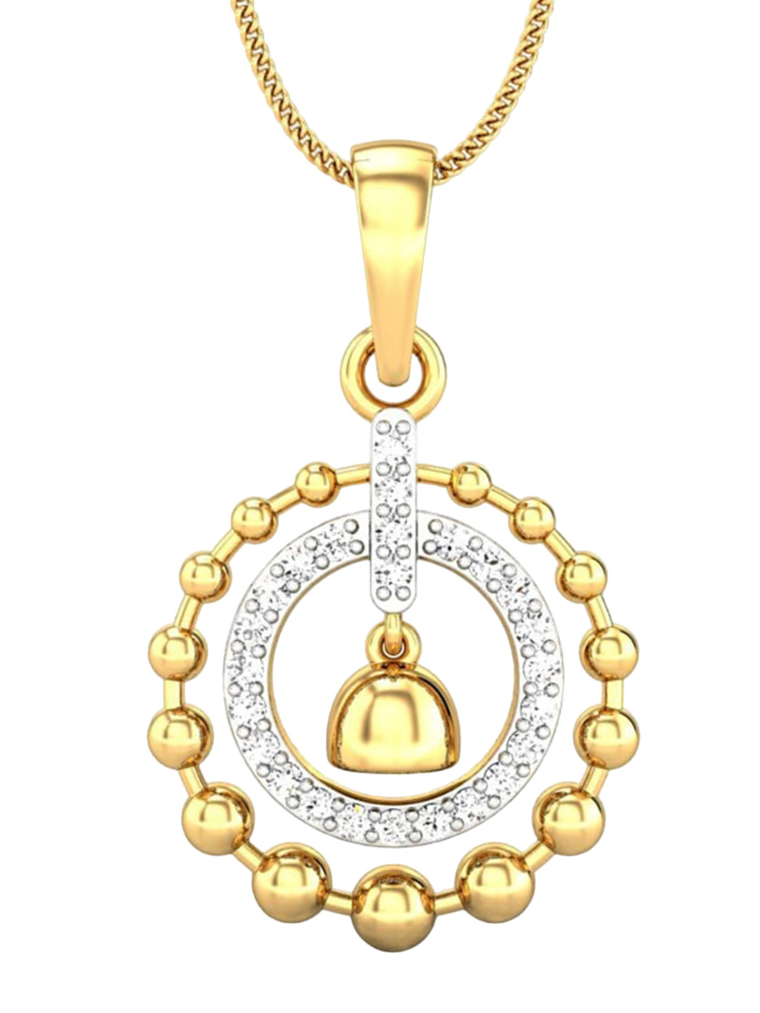 

CANDERE A KALYAN JEWELLERS COMPANY BIS Hallmark 14KT Gold Pendant- 1.23gm