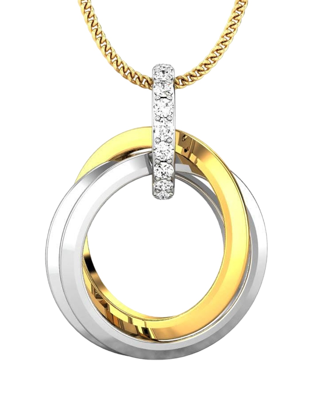 

CANDERE A KALYAN JEWELLERS COMPANY BIS Hallmark 18KT Gold Pendant-2.5gm