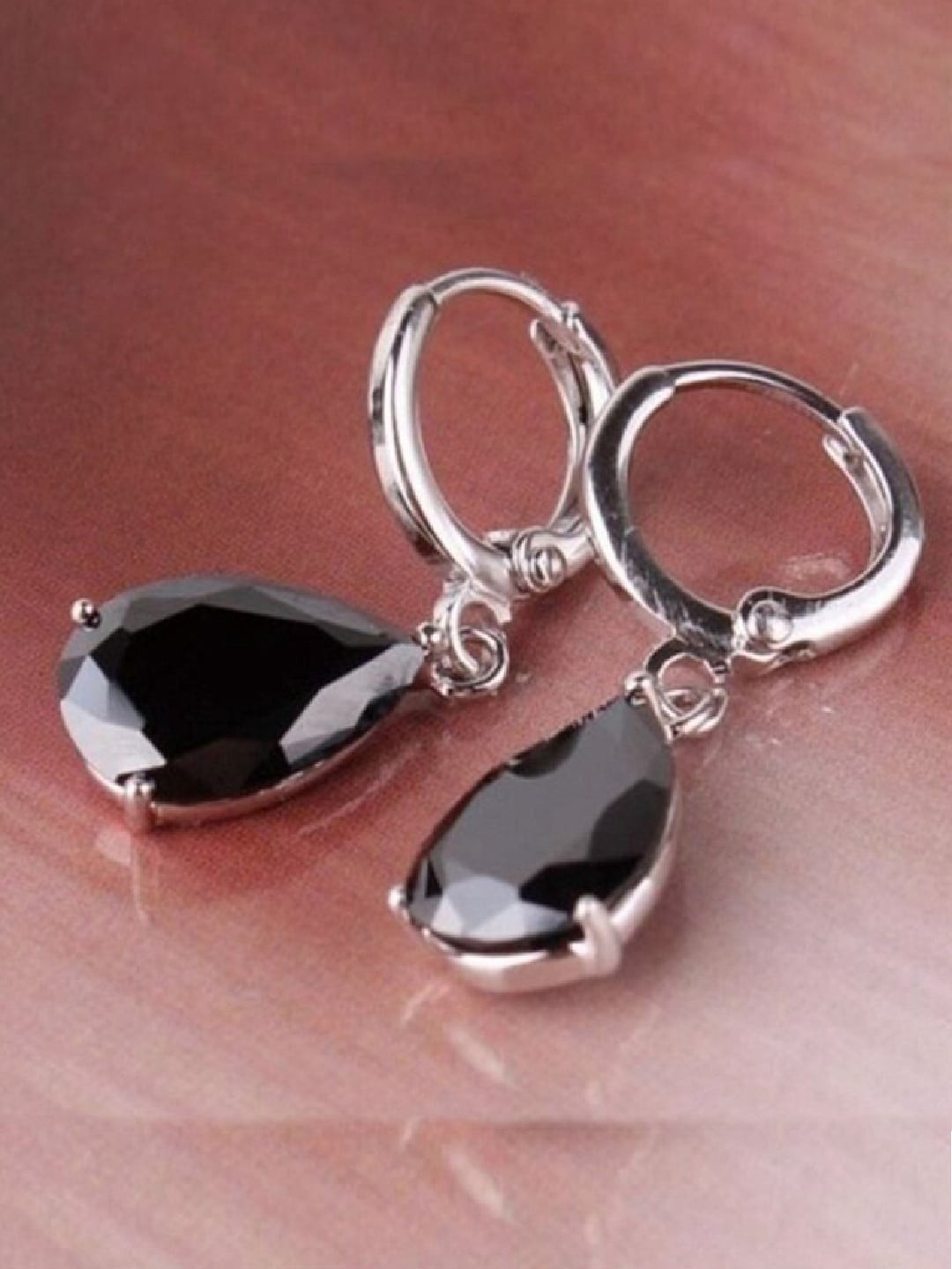 

OOMPH Cubic Zirconia Hoop Earrings, Silver