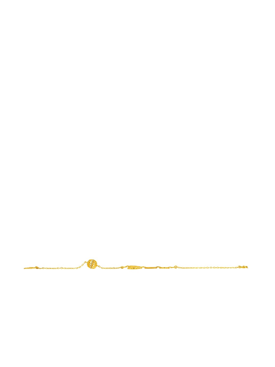 

SENCO 18KT Gold Circlet Charmslet Bracelet-3.48gm, Yellow