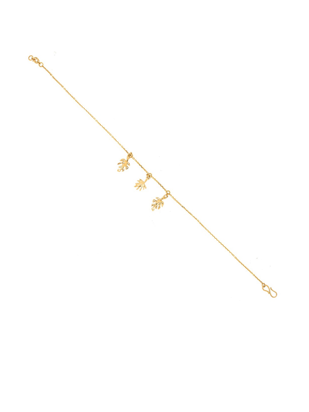 

SENCO 18KT Trendy Leaf Gold Bracelet-2.5gm, Yellow
