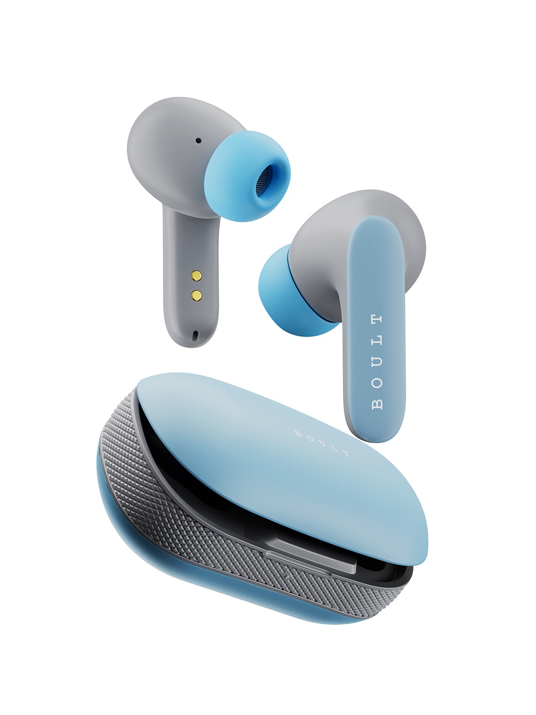 

BOULT AUDIO Y1 Pro Zen Quad Mic ENC With 60Hrs Battery Fast Charging 5.3v Bluetooth, Blue