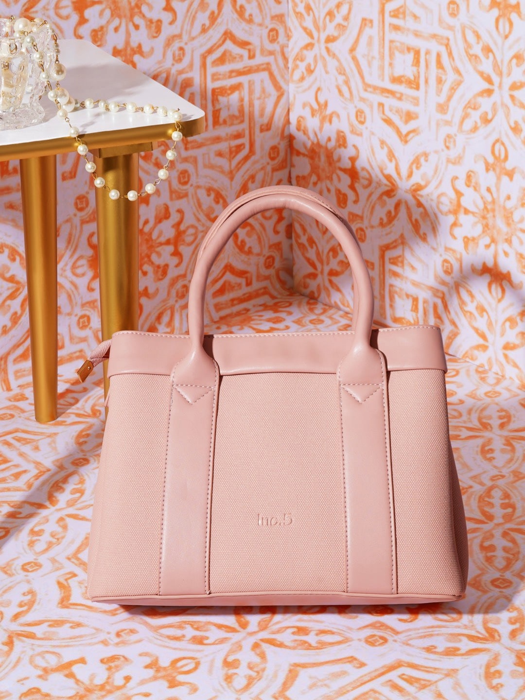 

Inc 5 Textured Structured Handheld Bag, Pink