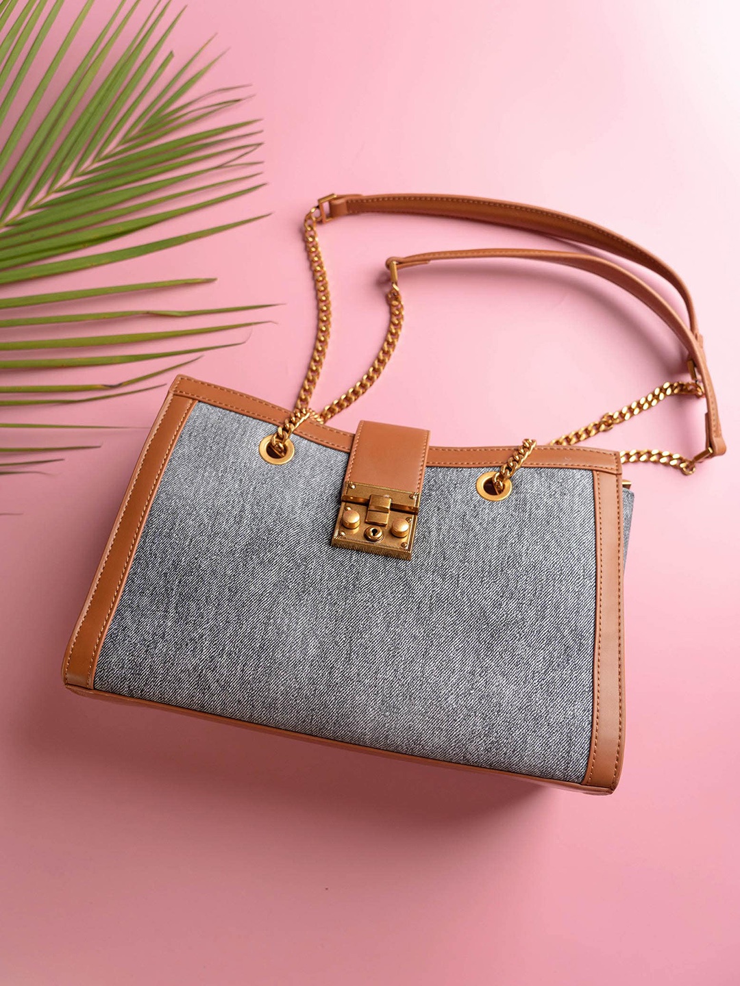 

Inc 5 Structured Handheld Bag, Blue