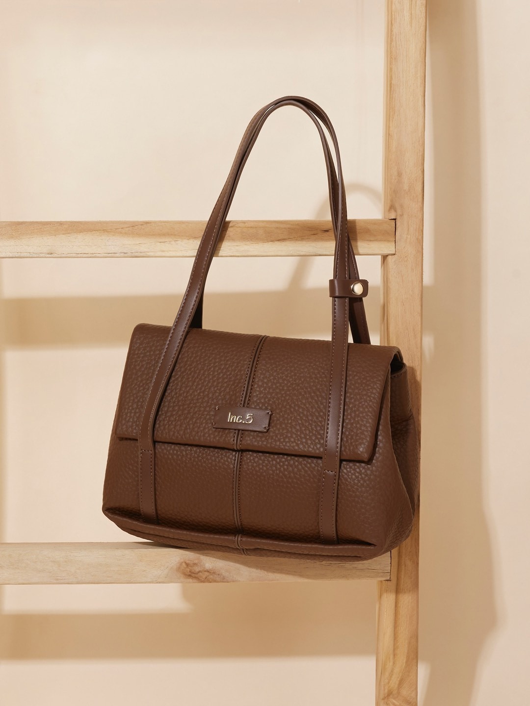 

Inc 5 Textured Shoulder Bag, Brown