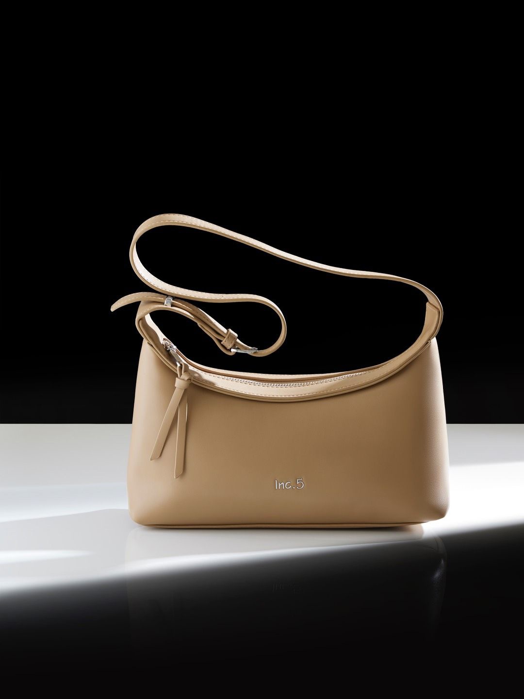 

Inc 5 Structured Handheld Bag, Beige