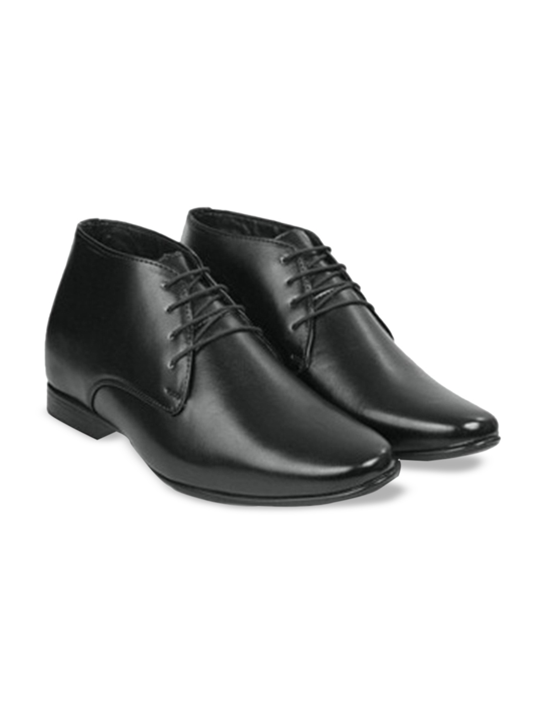 Bxxy Men Hidden Elevator Formal Boots, Black