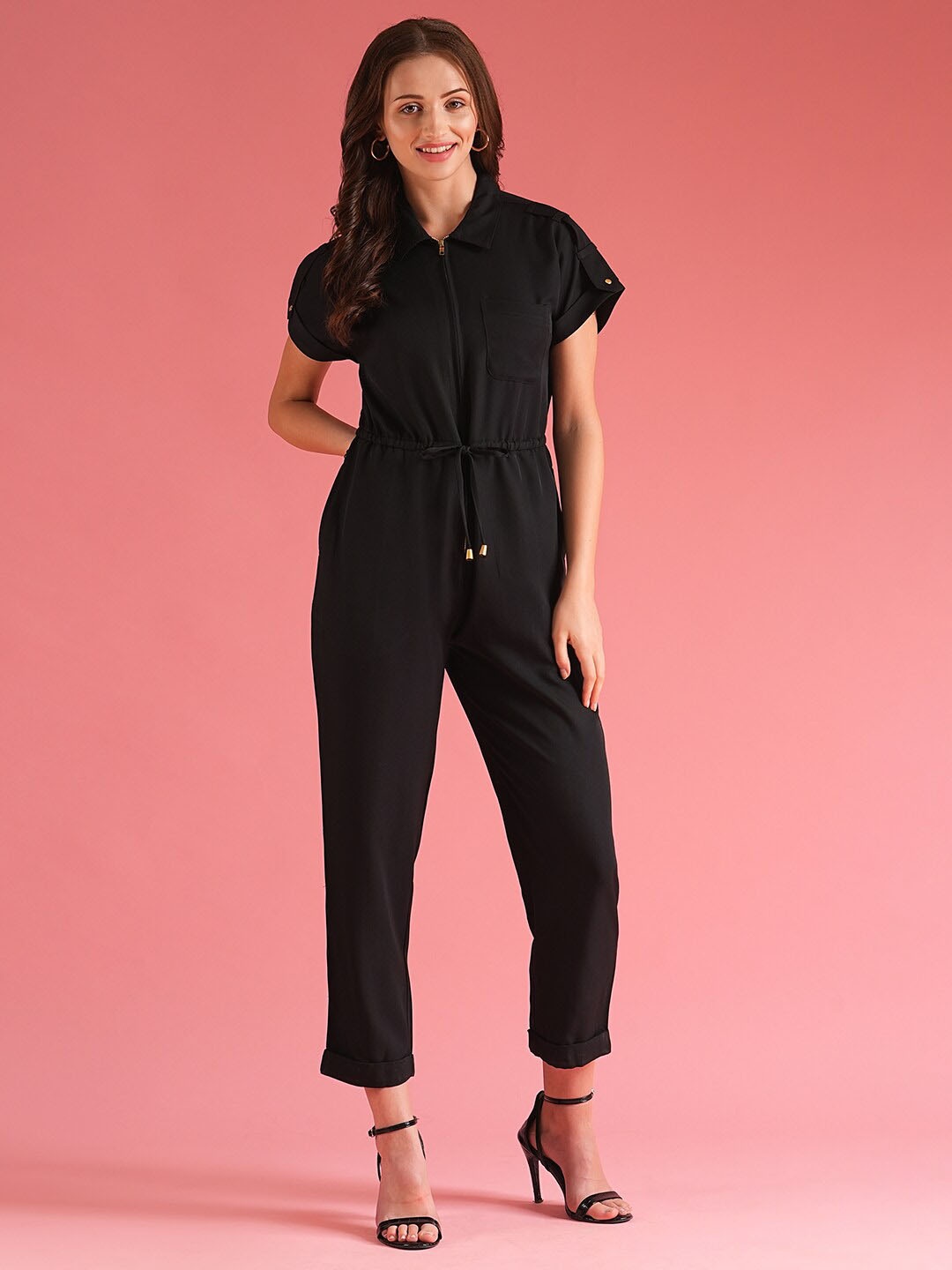 

Globus Women Streetwear Boiler Jumpsuit, Black