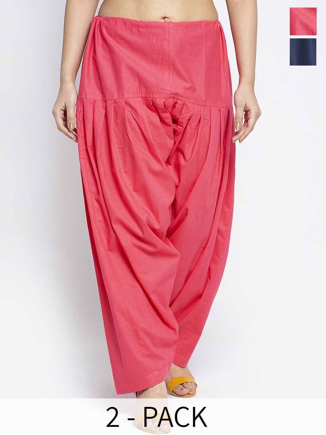 

GRACIT Women Pack Of 2 Solid Salwar, Peach