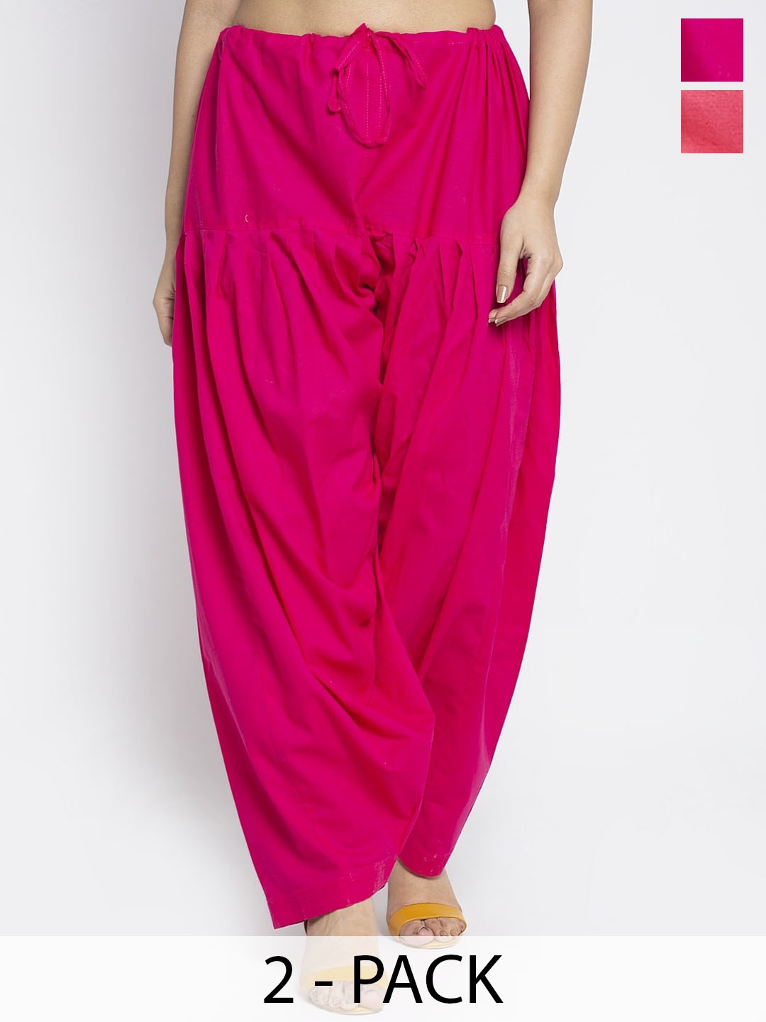 

GRACIT Women Loose Fit Cotton Salwar, Pink