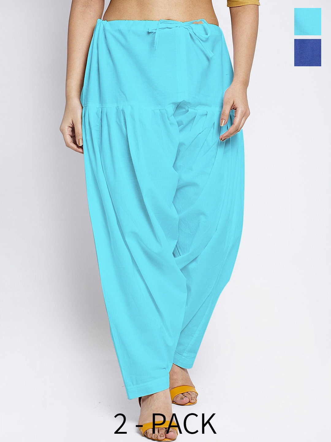 

GRACIT Women Pack Of 2 Cotton Salwar, Blue