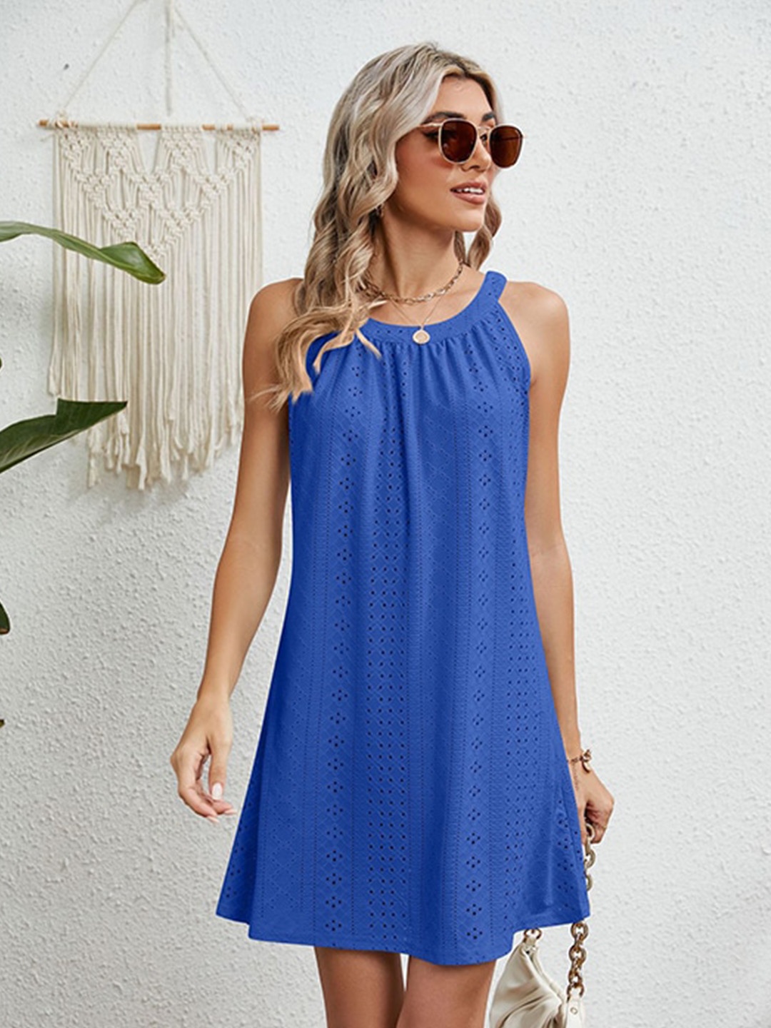 

StyleCast x Revolte Blue A-Line Dress