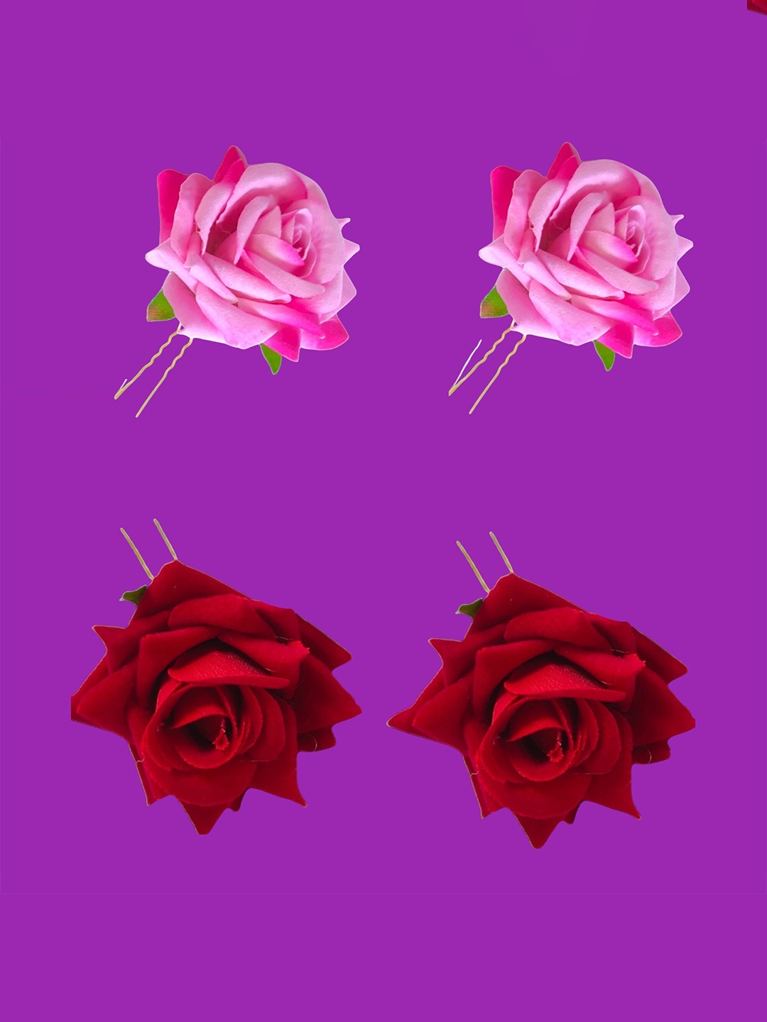 

LYF5STAR Set of 4 U Pins, Red