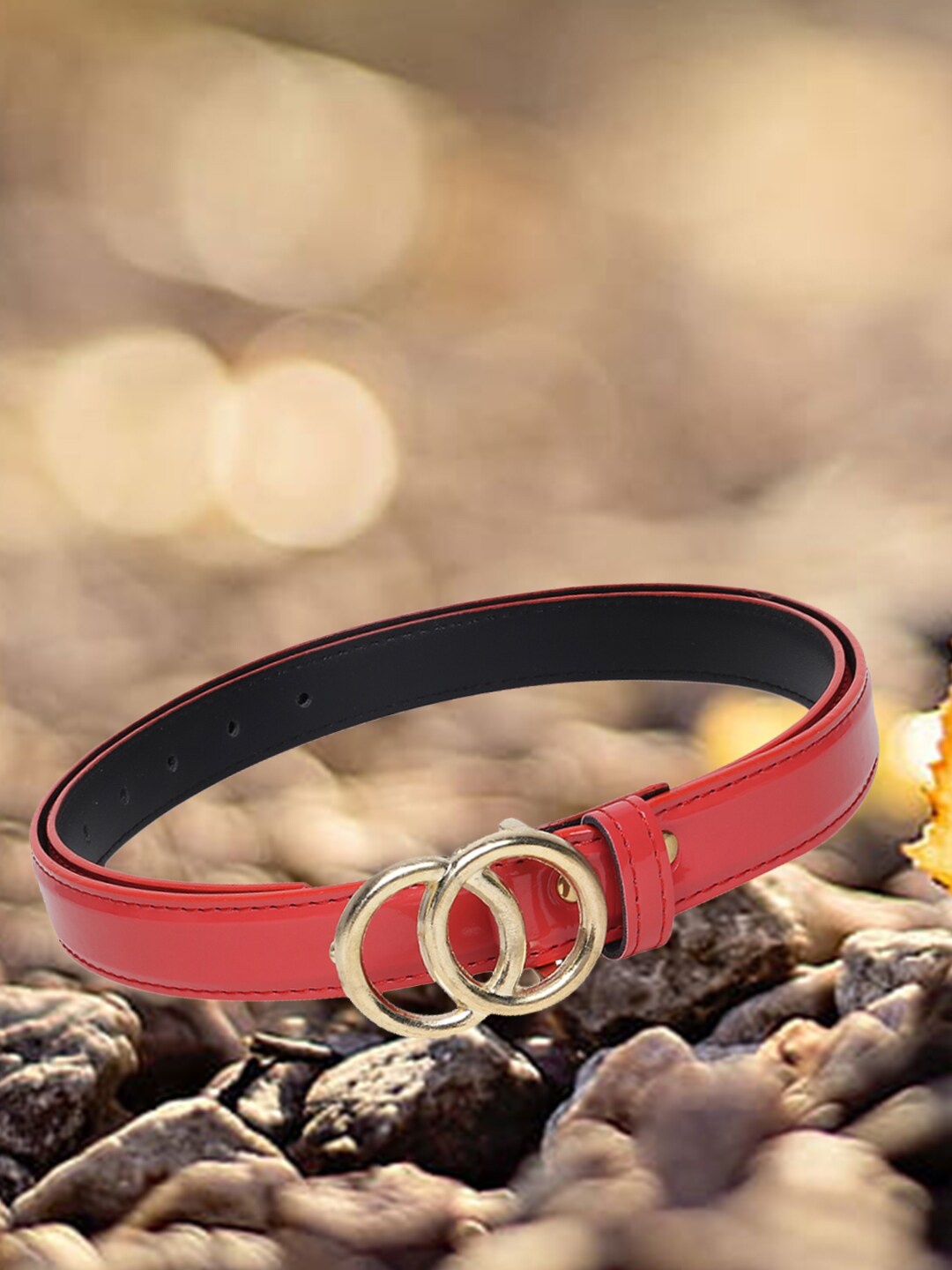 

DressBerry Women Red Casual Belt