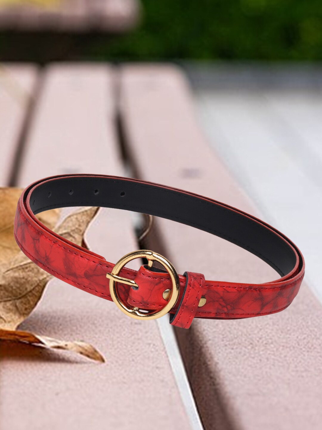 

DressBerry Women Red Printed Casual Belt