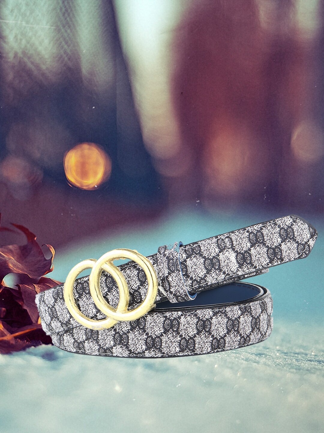 

DressBerry Black Women Textured Belt