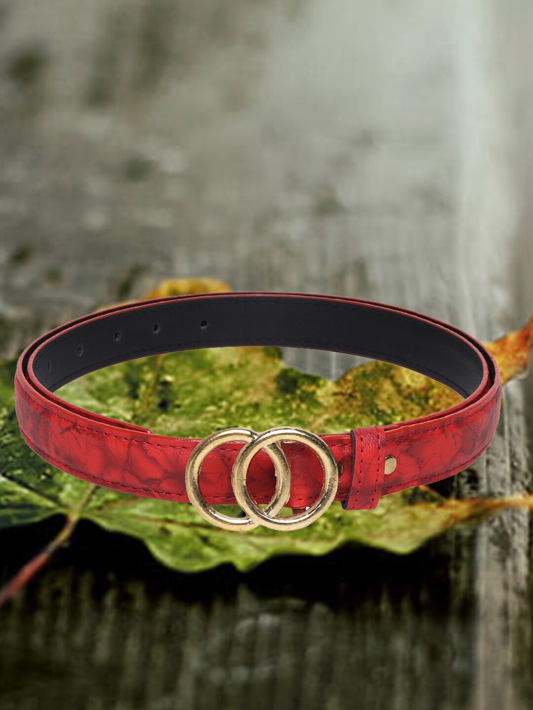

DressBerry Red Women Printed Slim Belt
