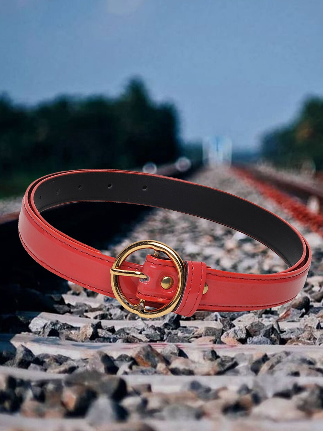 

DressBerry Red Women Slim Belt