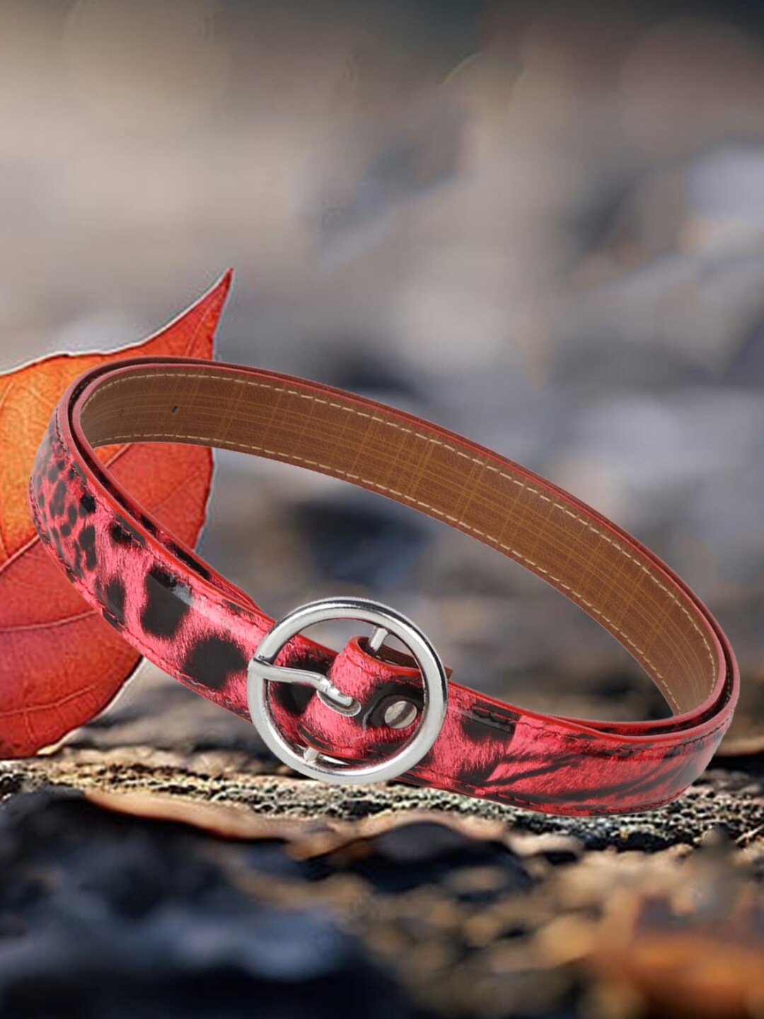 

DressBerry Red Women Printed Slim Belt