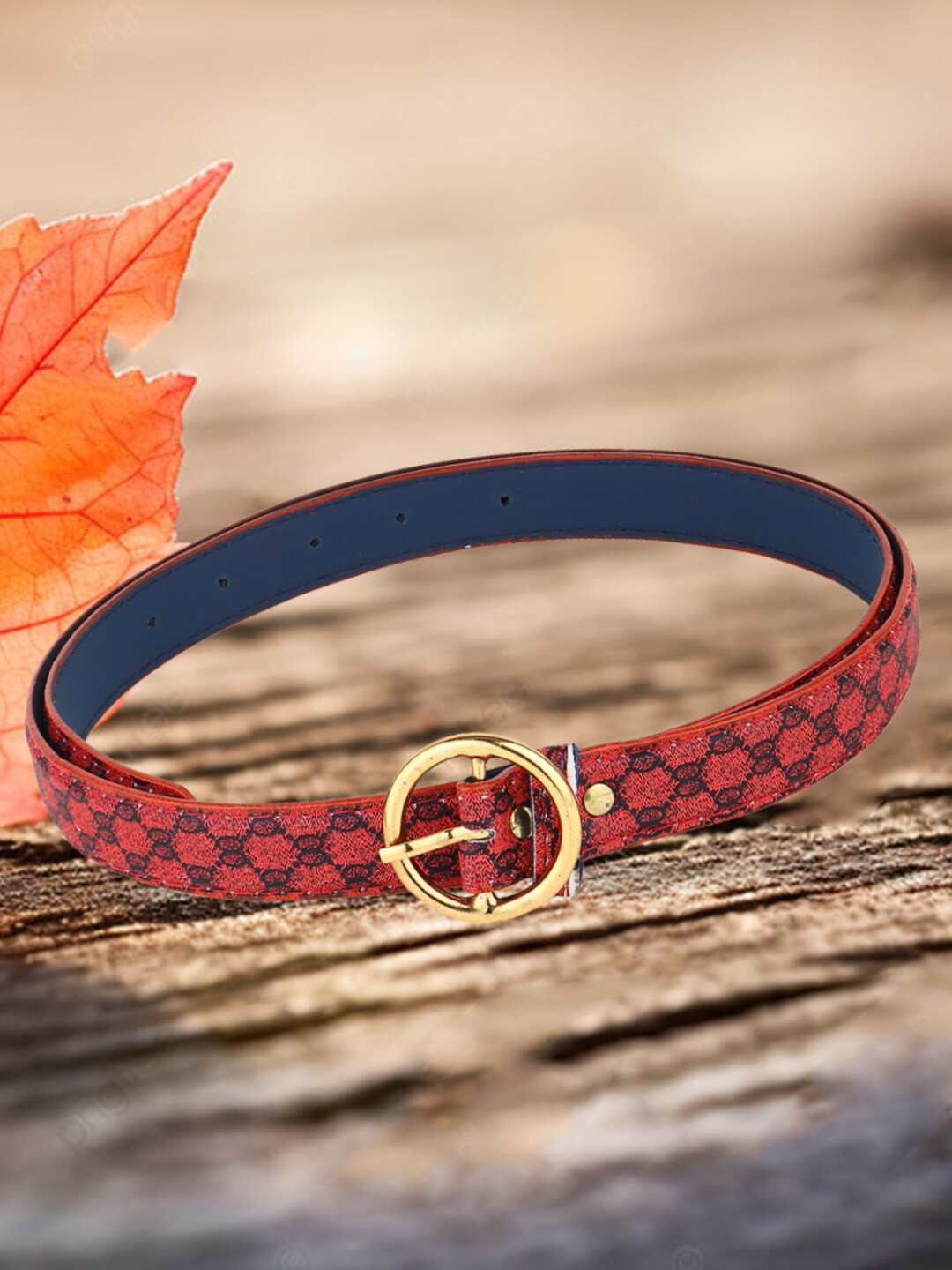 

DressBerry Women Red Printed Belt