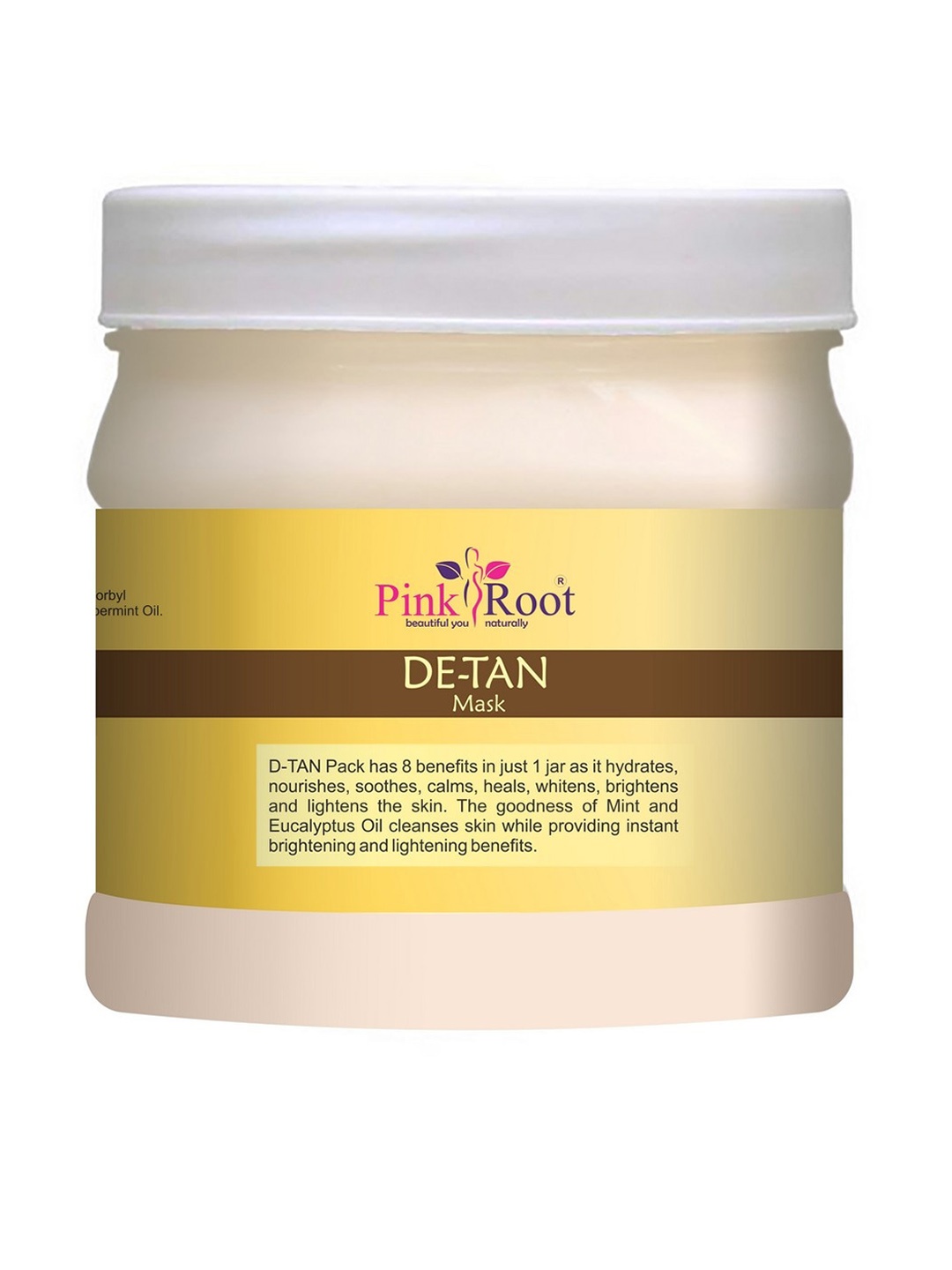 

Pink Root De Tan Skin Brightening Ubtan Face Mask - 500 gm, White