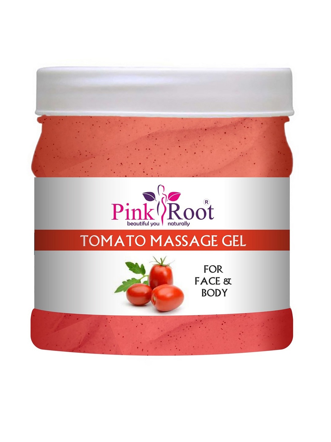 

Pink Root Tomato Massage Gel for Face & Body - 500ml, Red