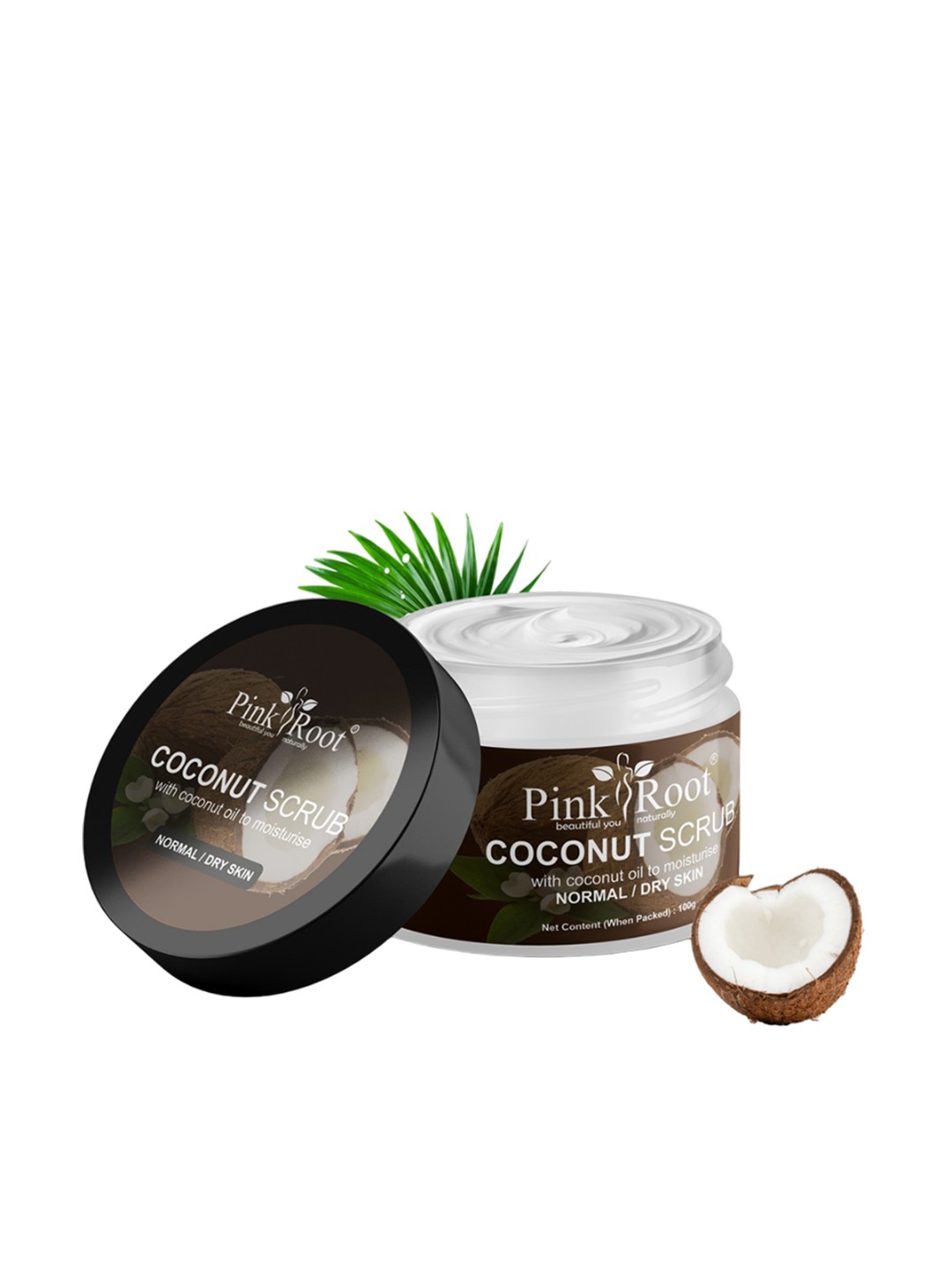 

Pink Root Coconut Face Scrub with Coconut Oil - 100 g, White