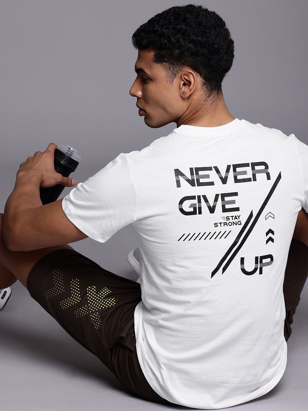 HRX by Hrithik Roshan Men Typography Printed T-shirt, White