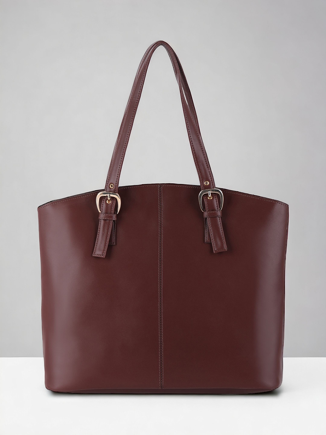 

Toteteca Oversized Structured Shoulder Bag, Brown