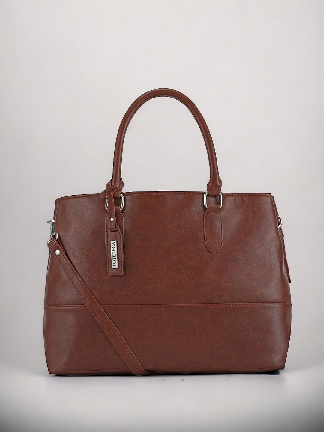 

Toteteca Shopper Shoulder Bag with Tasselled, Brown