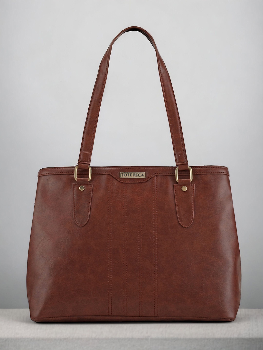 

Toteteca Structured Shoulder Bag, Brown