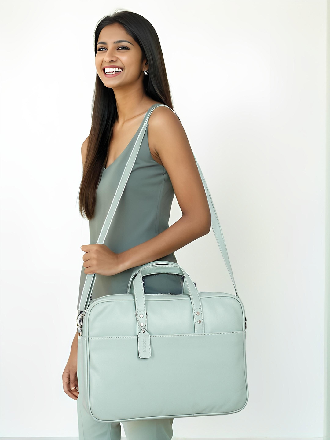 

Toteteca Women Laptop Bag, Green